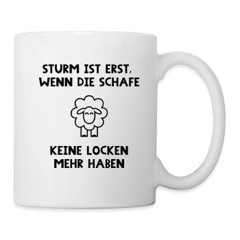 lustiger Norddeutscher Spruch Geschenk für Piraten - Tasse - Weiß - Rechts