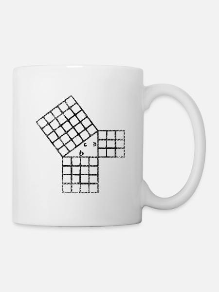théorème de Pythagore - Mug blanc - blanc