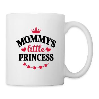 Mamas kleine Prinzessin Mutter Tochter Geschenk - Tasse - Weiß - Rechts