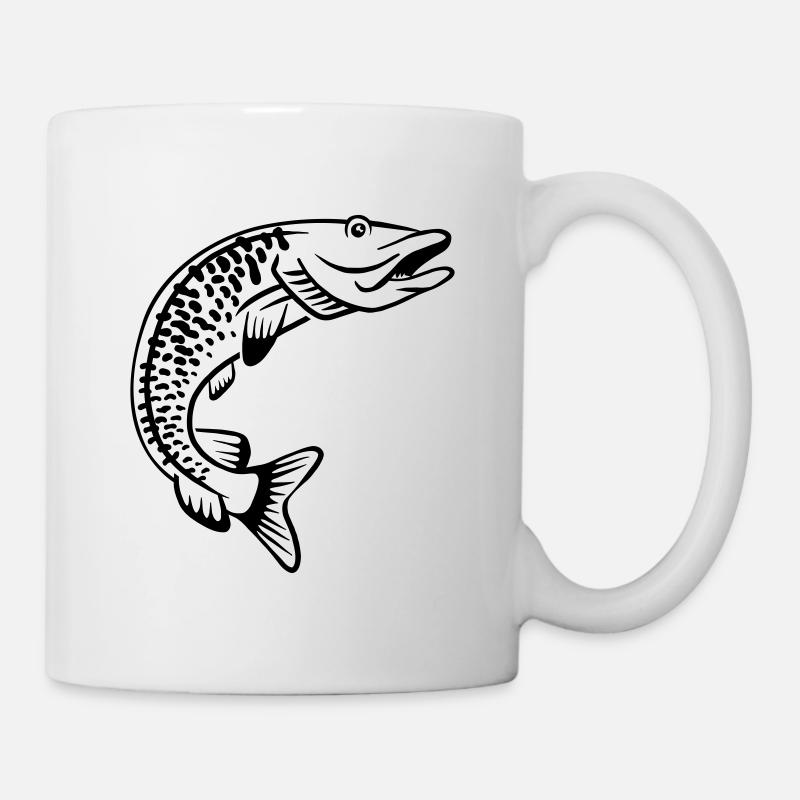 Hecht - Tasse - Weiß