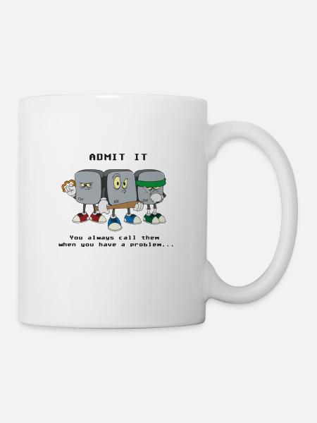 Ctrl Alt Del Programmeur informaticien en informatique - Mug blanc - blanc