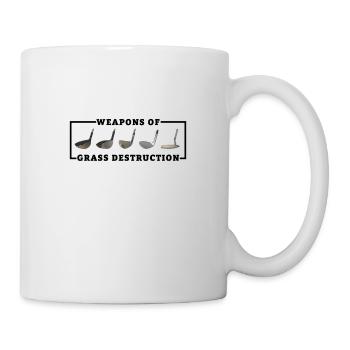 Golfschläger Golf Golfer - Tasse - Weiß - Rechts