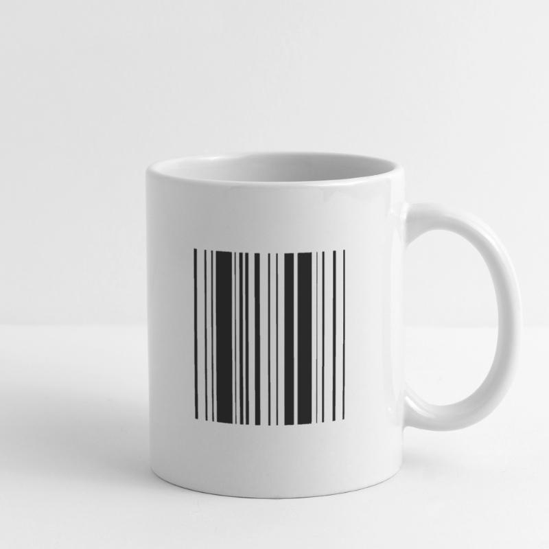 Stripes pattern barcode Mug