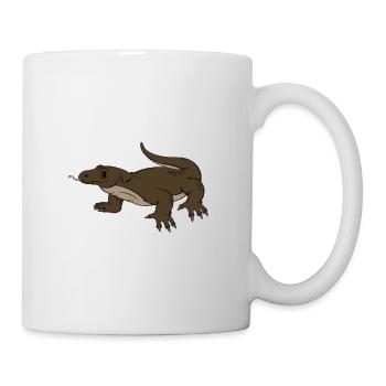 Komodowaran - Tasse - Weiß - Rechts