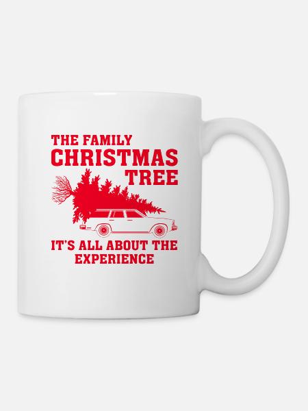 Der Familienweihnachtsbaum - Tasse - Weiß