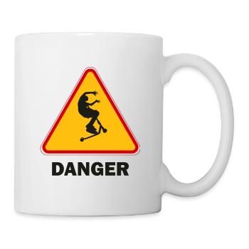 Rollts mit Freestyle DANGER - Tasse - Weiß - Rechts