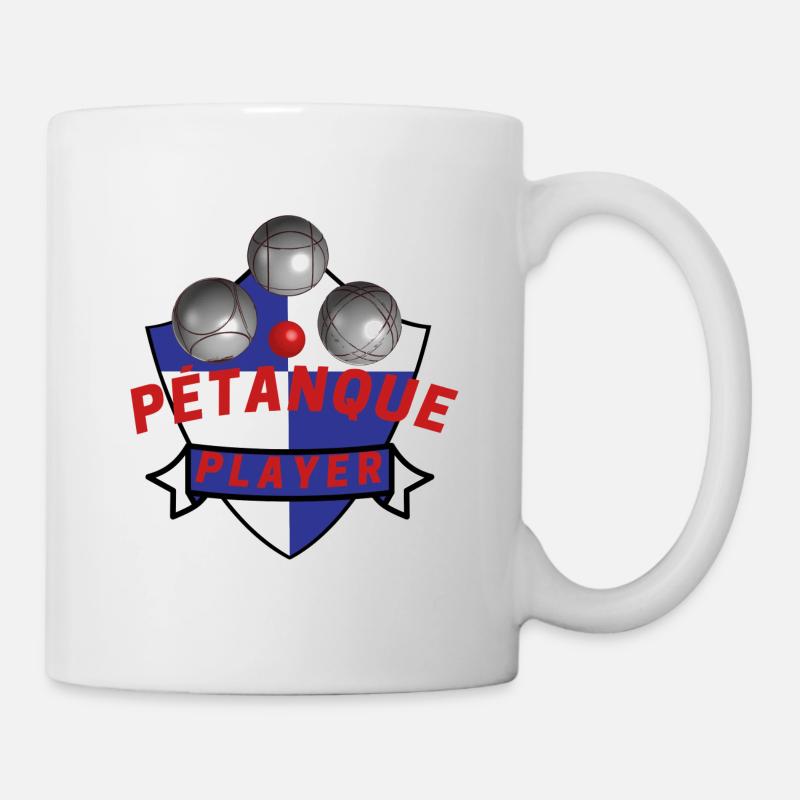 Joueur de pétanque Boule - Mug blanc - blanc