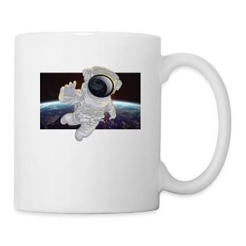 Astronaut in space - Mug - white - Right