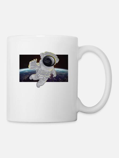 Astronaute dans l’espace - Mug blanc - blanc