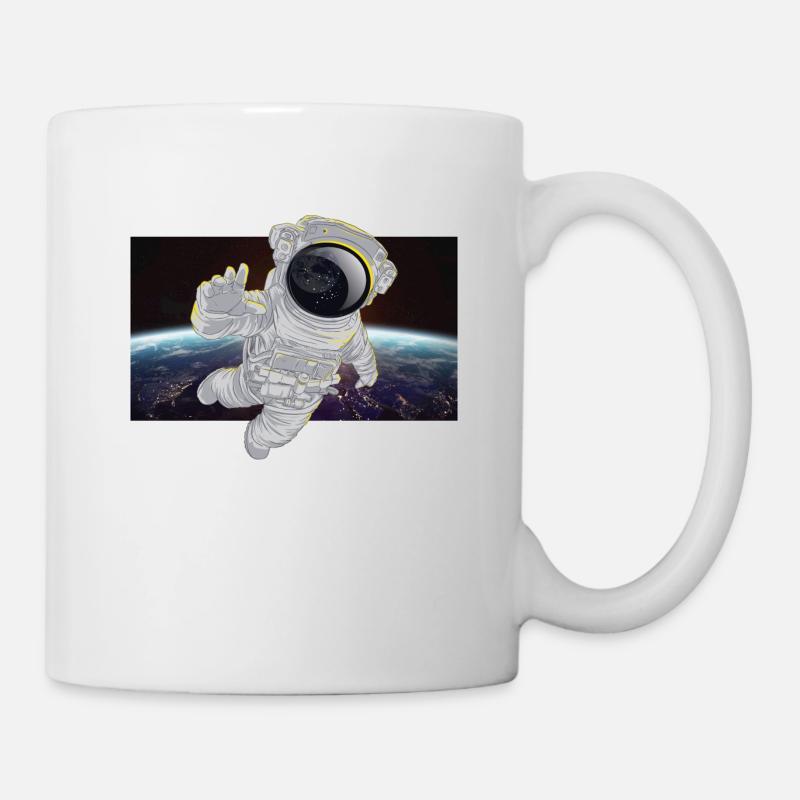 Astronaute dans l’espace - Mug blanc - blanc
