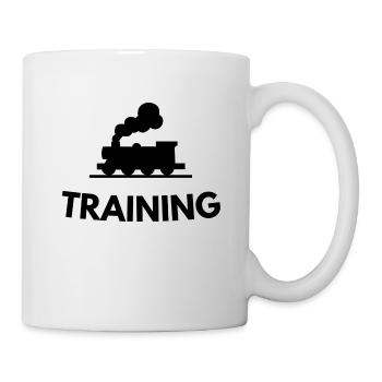 train train train locomotive à vapeur Train cadeau - Mug blanc - blanc - Droite