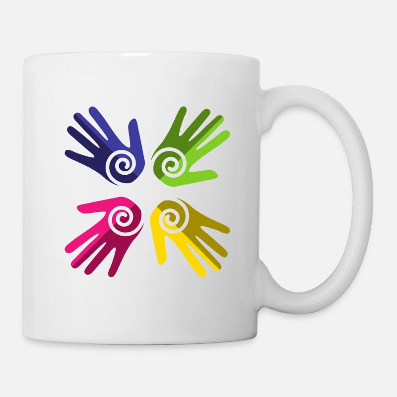 Pride Regenbogenfahne LGBT - Tasse - Weiß