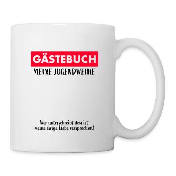 Gästebuch Unterschreiben Jugendweihe - Tasse - Weiß - Rechts