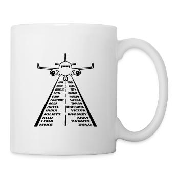 NATO Alphabet Motive Air Traffic Controller Pilot - Mug - white - Right