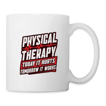 Chemise de kinésithérapie pour physiothérapeute - Mug blanc - blanc - Droite