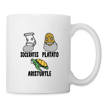 Philosophy Socrates Plato Aristotle Philosopher - Mug - white - Right
