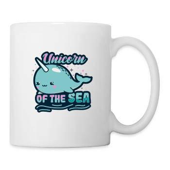 Narwhal Motiv für Kinder - Tasse - Weiß - Rechts