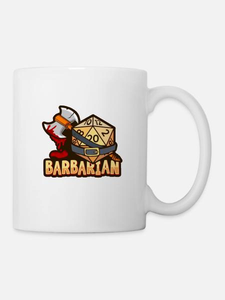 Fantasy Rpg RPG Shirt pour Barbarian RPG Gamer - Mug blanc - blanc