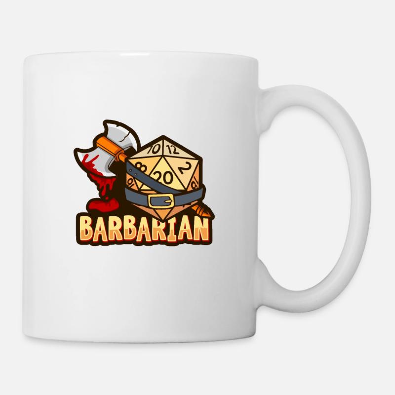 Fantasy Rpg RPG Shirt pour Barbarian RPG Gamer - Mug blanc - blanc