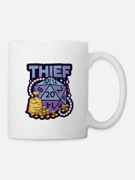 Fantasy Rpg RPG Shirt pour Thief RPG Gamer - Mug blanc - blanc