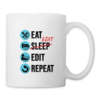 Filmmaker Postproduction Video Editor and Editor - Mug - white - Right
