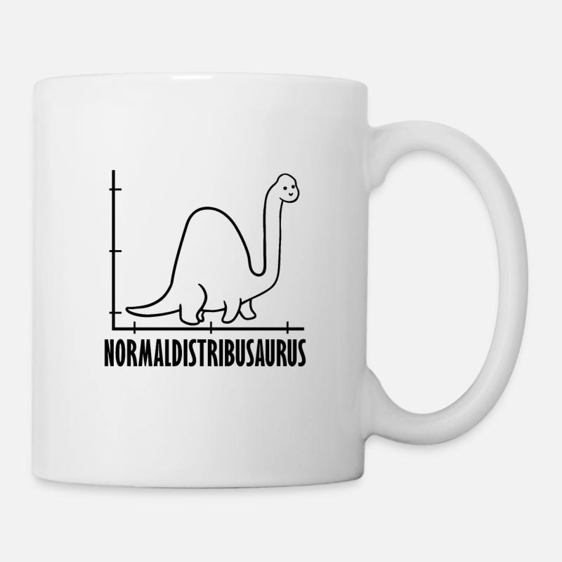 Dinosaure Math Pythagore Mathématicien - Mug blanc - blanc