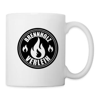 Brennholz Verleih - Tasse - Weiß - Rechts