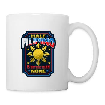 Filipino flag Pinoy design for proud Filipino - Mug - white - Right