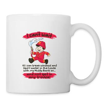 Feuerwehr Kind Feuerwehrmann - Tasse - Weiß - Rechts
