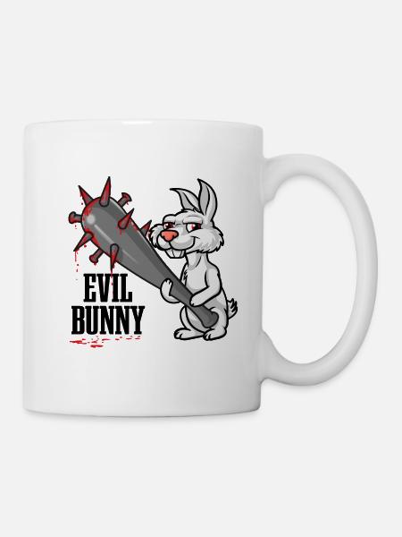 Böser Hase | Böses Hasi | Evil Rabbit - Tasse - Weiß