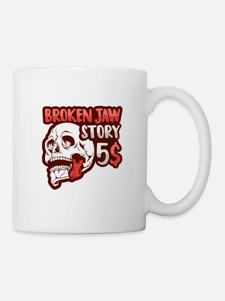 Fracture de la mâchoire - Mug blanc - blanc