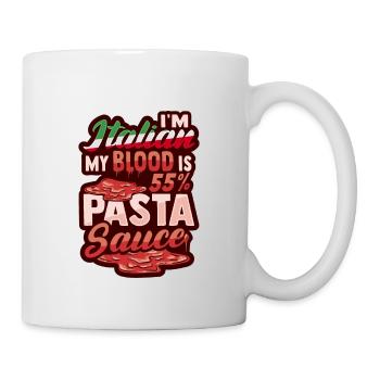 Italienisches Essen Pasta-Sauce Italien Liebhaber - Tasse - Weiß - Rechts