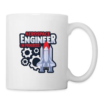 Ingénieur en aérospatiale - Mug blanc - blanc - Droite