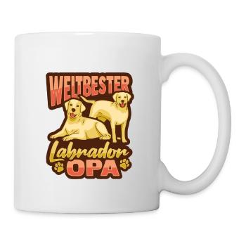 Weltbester Labrador Opa Design n Hundehalter Opa - Tasse - Weiß - Rechts