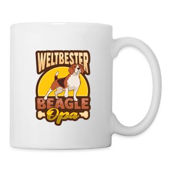 Weltbester Beagle Opa Design n Beagle Opa - Tasse - Weiß - Rechts