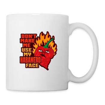 Habanero poivron rouge Scoville amateur de chili - Mug blanc - blanc - Droite