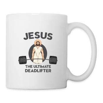 Jesus Deadlift - Tasse - Weiß - Rechts