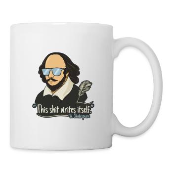 Funny William Shakespeare Quote Design - Mug - white - Right