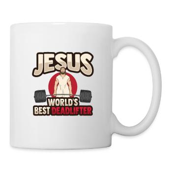 Jesus Weightlifting - Mug - white - Right