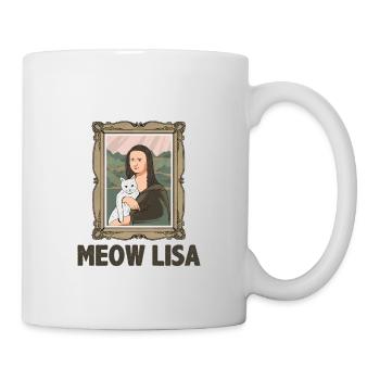Mona Lisa Cat Art Lovers and Cat Lovers - Mug - white - Right