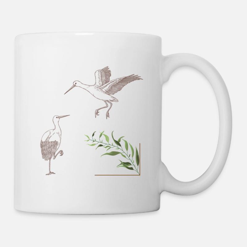 Cigognes - Mug blanc - blanc