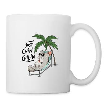 Just Chin Chillin Design for a Chinchilla - Mug - white - Right