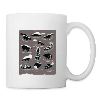Espèces de mouffettes - Mug blanc - blanc - Droite