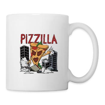 Pizilla design for a hobby pizza baker - Mug - white - Right