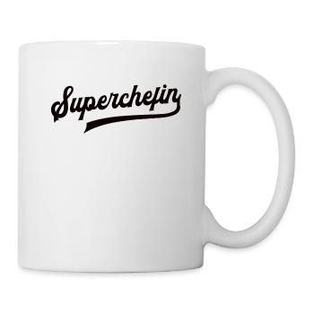 Beste Chefin Lieblingschefin Superchefin Kollegin - Tasse - Weiß - Rechts
