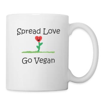Spread Love - Go Vegan - Mug - white - Right
