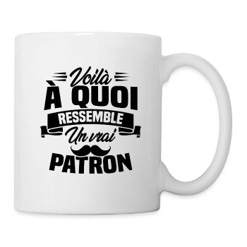 Voilà à quoi ressemble un vrai patron - Mug blanc - blanc - Droite