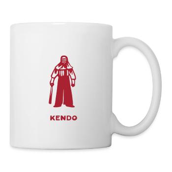 Tenue de Kendo pour les combattants d’arts martiaux - Mug blanc - blanc - Droite