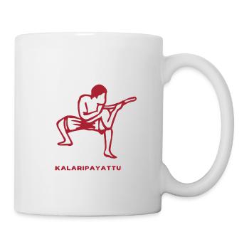 Kalaripayattu Outfit für Martial Arts Kämpfer - Tasse - Weiß - Rechts