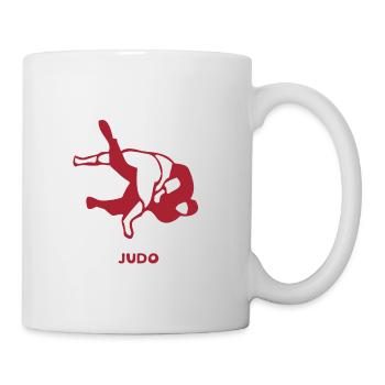 Judo Outfit für Martial Arts Kämpfer - Tasse - Weiß - Rechts